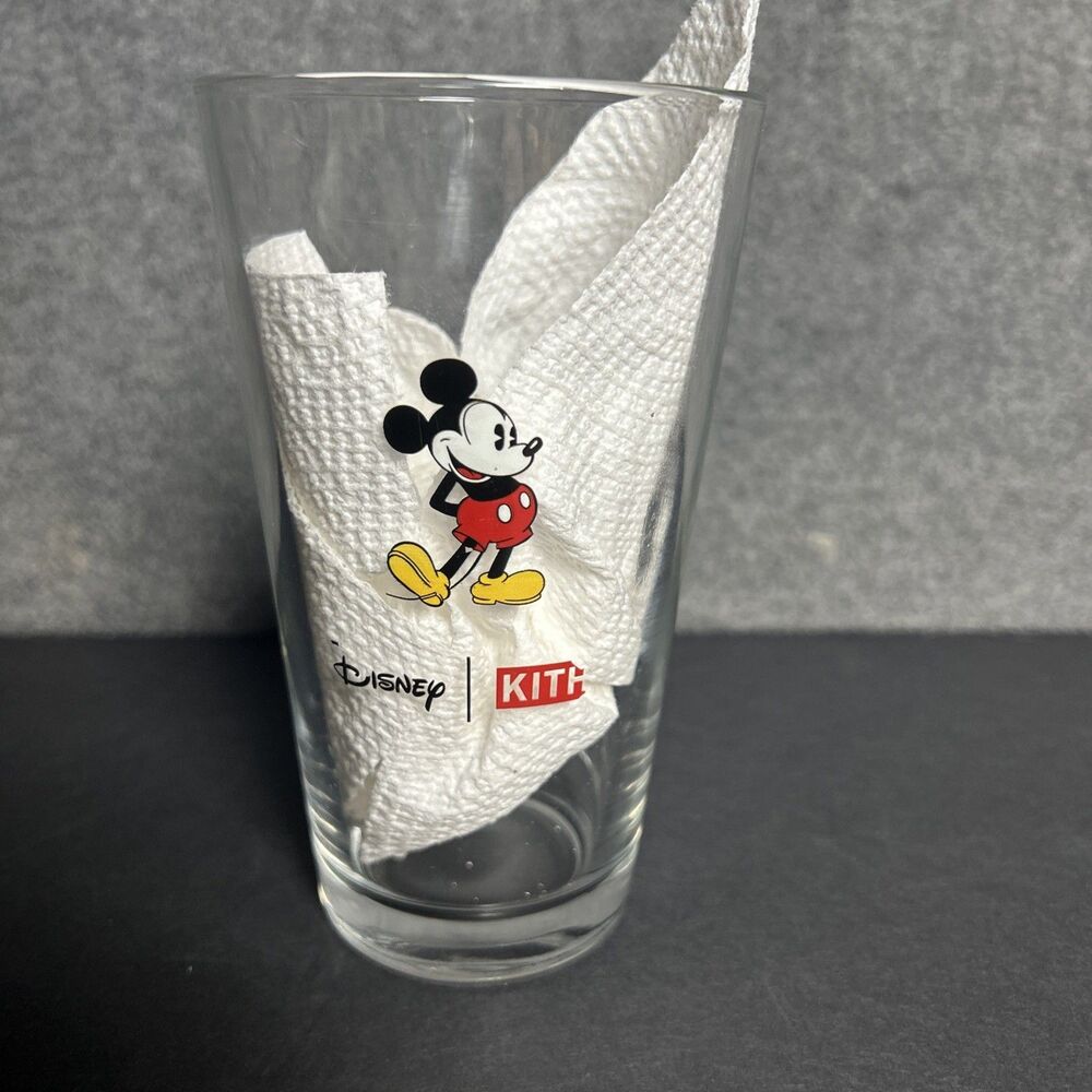Kith x Disney Mickey Mouse Water Glass Tumbler Collectible